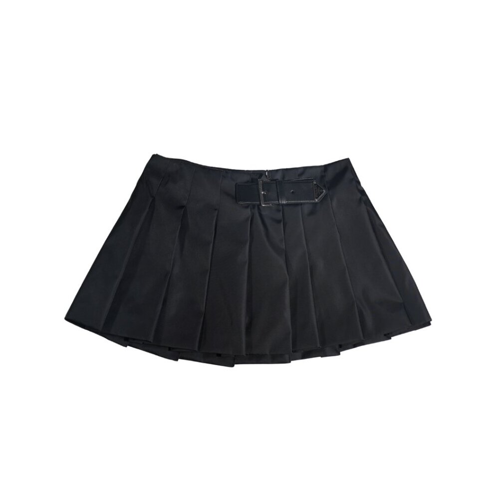 Authentic Prada Nylon Pleated Mini Skirt